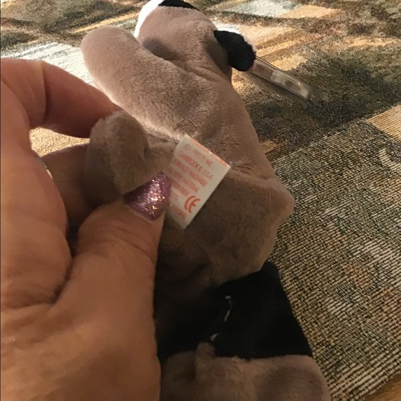 TY beanie Raccoon 🦝 Ringo hang tag in plastic NWT cute brown black . - Picture 4 of 7